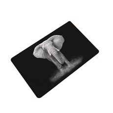 Happy Trading Happy Pop Two Inch Mud 廚房浴室地墊, 黑色蕨樹, 1個