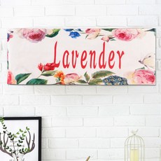 아리코 미니멀 린넨 에어컨 먼지 커버, 라벤더