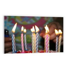 UVDS 주방 아트보드 생일축하 촛불, 1개