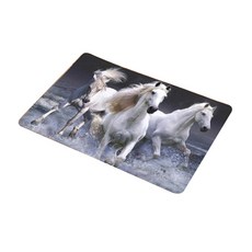 해피트레이딩 해피팝 프리밈 주방욕실 발매트, 화이트, 1개