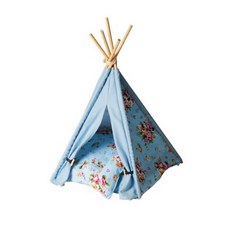 까망코 편안하개 반려견 텐트하우스, 플라워무늬, 1개