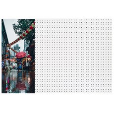 비오는길 인테리어 타공판 좌WHITE 60 x 90cm, 1개, 혼합색상