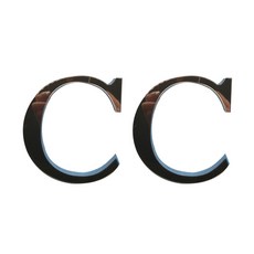 DM I LOVE HOME 室內裝飾壓克力徽章裝飾 2入, 棕色C