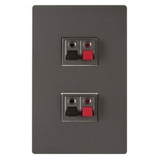 CHEIL ELECTRIC Dino 深灰色揚聲器插孔 2 爪, 1個