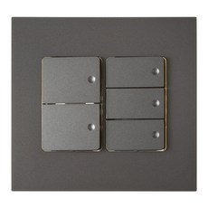 CHEIL ELECTRIC 5開關面板 深灰色, 1個