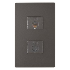 CHEIL ELECTRIC Dino 深灰色 8P 2孔, 1個