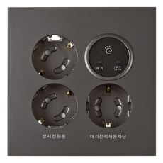 CHEIL ELECTRIC 線束深灰色複合備用電源插座 3 插腳, 1個