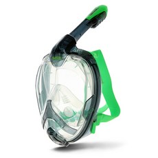 쎄악 풀페이스 스노클링 마스크 여성아동용 UNICA, UNICA BLACK + CLEAR + LIME