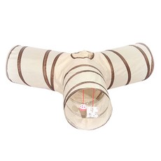 貓咪Y字隧道遊樂場, 米色棕色, 1個