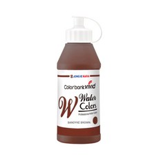 종이나라 컬러뱅크 비비드 수채화물감 밴디크브라운, 220ml, 1색