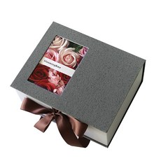 BLOOMING&ME 愛玫瑰和繡球花零用錢盒, 灰色的