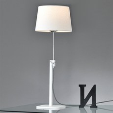 DAYSTAR HOUSE 燈罩立式檯燈, 白色的