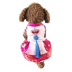 제제펫 나비꼬까 강아지 한복 G200PDFC015, 혼합 색상, 1개