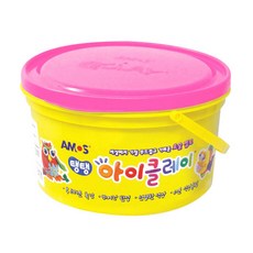 아모스 아이클레이 탱탱 낱색 600g, 1개, 분홍