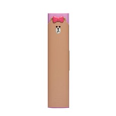 라인프렌즈 LED UV휴대용 USB 충전식 칫솔살균기, PTS0CH01, 초코