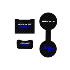 Xone LED碳纖維風格杯架 藍色 Avante MD, 1個