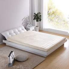 하비 말레이시아 천연라텍스 토퍼 매트리스, 아이보리, 3cm