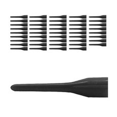 L-Style 唇尖可愛軟鏢尖, 黑色的, 50件