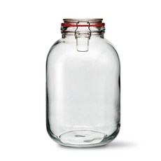 미르코리아 메탈글라스자 클립 유리병, 4L, 1개