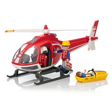 플레이모빌 산악 구조 헬리콥터 피규어 9127, 1세트