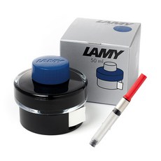 LAMY 鋼筆用墨水瓶組 T52 Z28 50ml, 藍黑, 1套