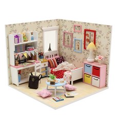 아트조이 DIY 미니어처 홈퍼니싱 Adalelle’s Room, 혼합 색상, 1세트