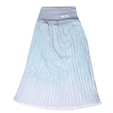 이얀 임산부 살랑 주름 롱 쉬폰스커트