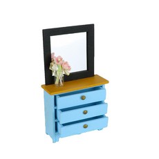 아트조이 DIY 미니어처 홈퍼니싱 Chest Of Drawers Set A, 혼합 색상, 1세트