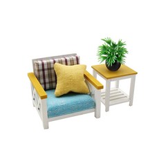 아트조이 DIY 미니어처 홈퍼니싱 Single Sofa Set A, 혼합 색상, 1세트