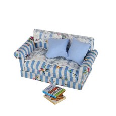 아트조이 DIY 미니어처 홈퍼니싱 Two Seat Sofa Set, 혼합 색상, 1세트