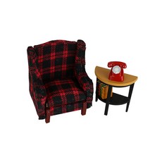 아트조이 DIY 미니어처 홈퍼니싱 Highback Chair, 혼합 색상, 1세트