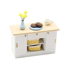 아트조이 DIY 미니어처 홈퍼니싱 The Kitchen Counter Set, 혼합 색상, 1세트