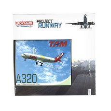 DragonModels 1/400 TAM A320 Project Runway 비행기 다이캐스트, 혼합 색상, 1개