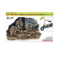 DRAGON 1/35 Red Devils 帶 Welbike 和落管容器，Arnhem 1944 塑料模型, 1套