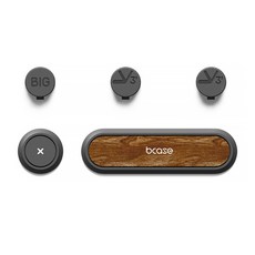 bcase 磁吸式智慧型手機電線集線器 黑胡桃木, 1個