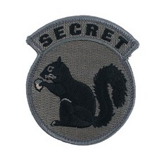 MILSPECMONKEY 松鼠造型布章, ACU 黑暗, 1個