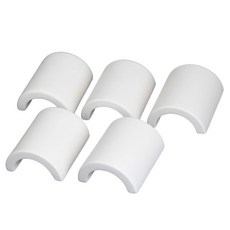 핫피쉬 미니 반원 기왓장 은신처 백색, 5개