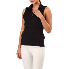 THE SIRUP 女款素色半拉鏈運動背心