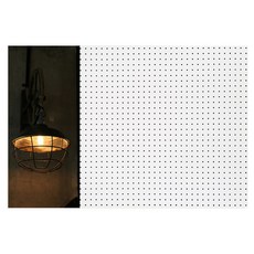 復古燈泡室內裝飾洞洞板 左款 白色 60 x 90 cm, 1個
