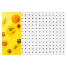 黃色居家裝飾洞洞板 左 白色 60 x 90 cm, 1個