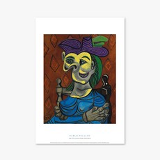 Able Bamboo 當代藝術海報 Femme assise robe bleue_巴勃羅·畢卡索 035