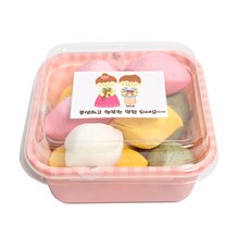 피크닉하우스 체크 정사각 핑크 도시락 10p + 뚜껑 10p + 명절 스티커 10p, 1세트, 도시락 10p + 뚜껑 10p + 스티커 10p