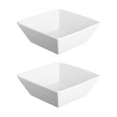 프라이스앤캔싱턴 심플리시티 사각 볼 14cm, 화이트, 2개입