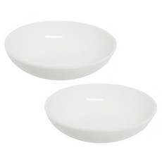오다도기 레벤쿠첸 오발 정타원 볼 16cm, 화이트, 2개