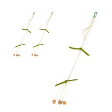 Bycell貓咪玩具繩子掛式軟木球, 混色, 3片