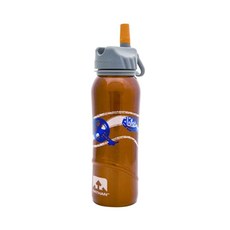 나탄 스틸 스포츠 물통 + 스트로우 2p, 철인 3종 브라운, 700ml, 1개