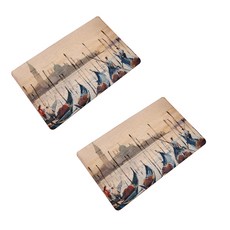 Happy Pop 靜音廚房浴室地墊 2入, 世界城市, 2個