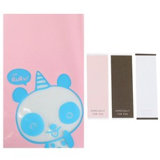 黃氏便當 非黏著Yummy熊貓袋 100入 + Especially 長方形貼紙 100入, 1套