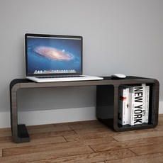 큐빅스 2 노트북 테이블2 A, 블랙