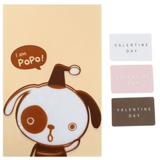 黃氏便當 無黏性美味袋 小狗 100入 + 情人節方形貼紙 100張, 1套